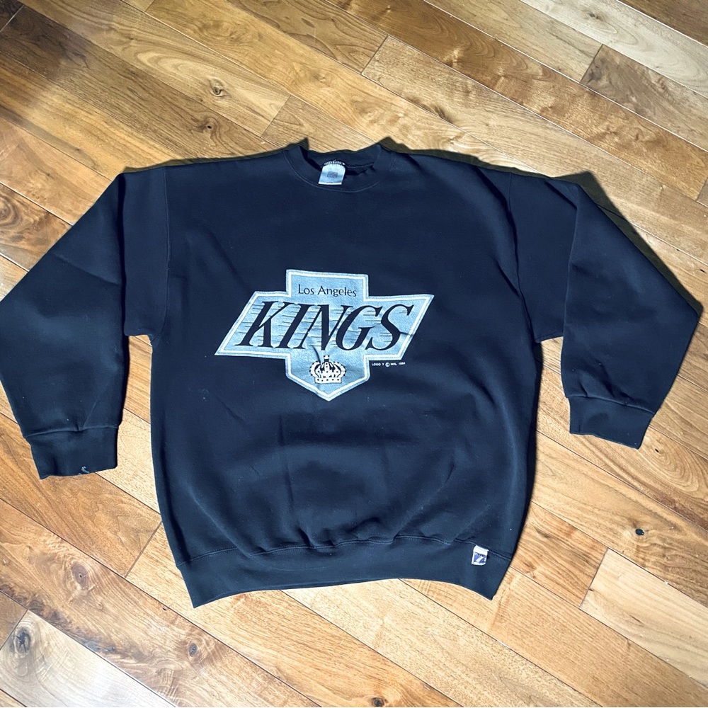 Vintage Los Angeles Kings Sweatshirt Men’s XL 1994 Logo Black Made in USA 90s NH